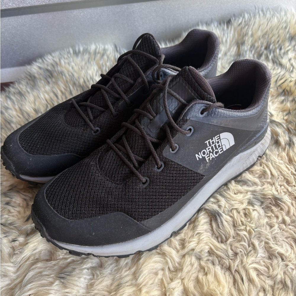 The North Face Black and Gray Athletic Shoes with Lightweight Design